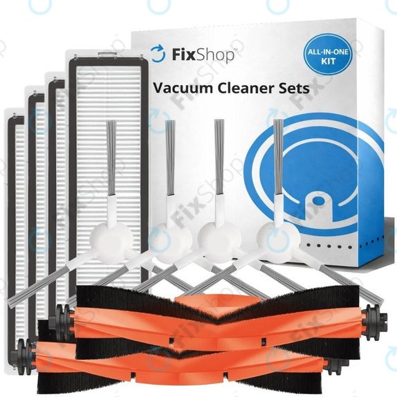 Комплект резервни части за Xiaomi Robot Vacuum X10 (2x Основни четки, 4x Филтри, 4x Странични четки)