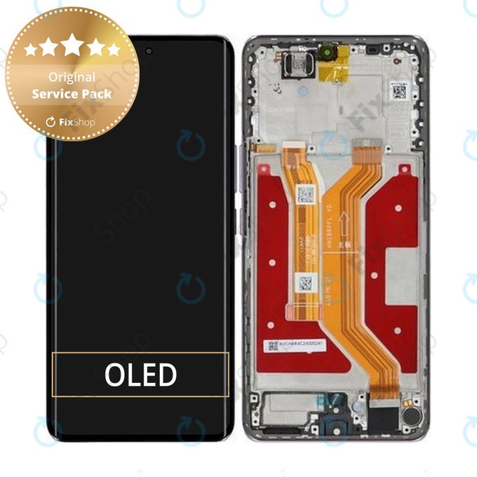 Дисплей за Honor Magic7 Lite, Titanium Purple, Тъчскрийн с рамка, 0235AMMP Genuine Service Pack