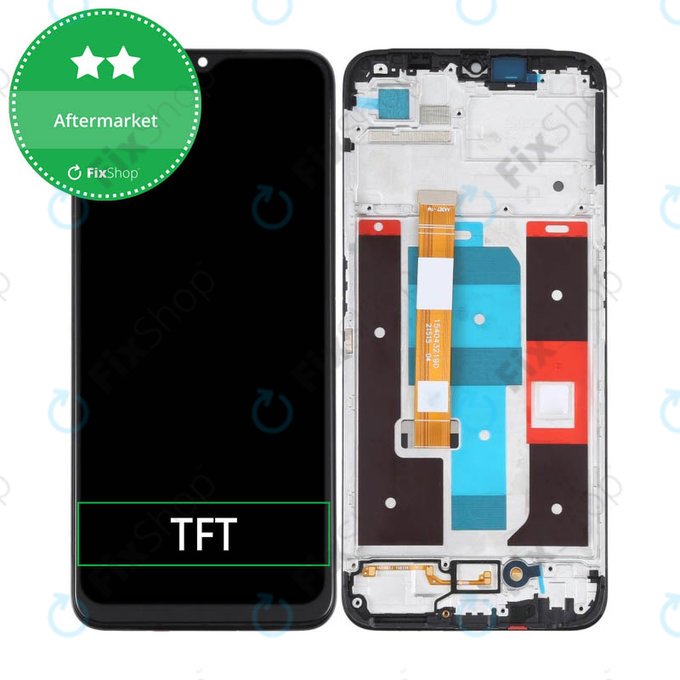 дисплей за Realme C35 RMX3511, Тъчскрийн и рамка, TFT