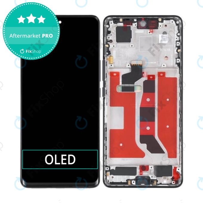 дисплей OLED за Honor 50, Тъчскрийн и рамка, Midnight Black