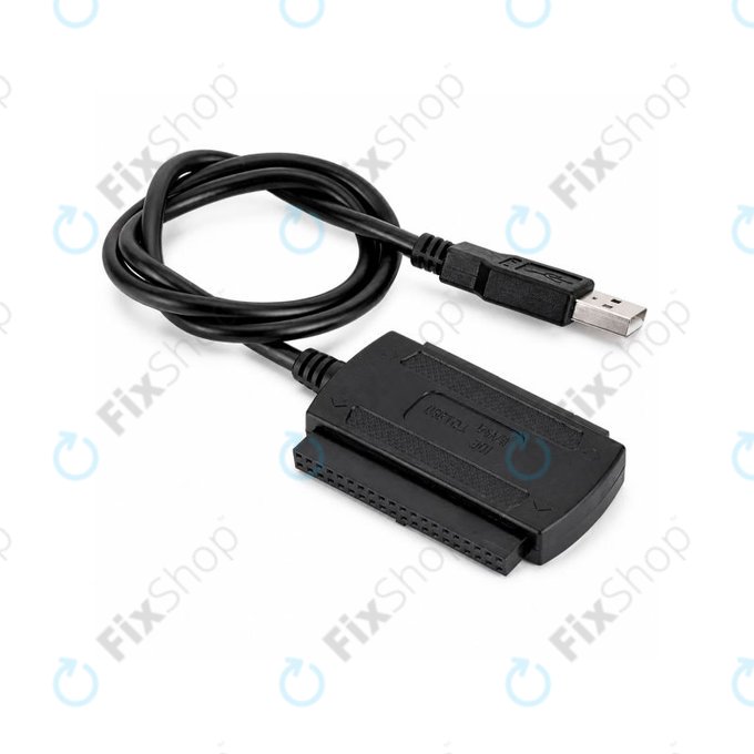 USB 2.0 към IDE / SATA адаптер за 2,5" и 3,5" HDD/SSD, с EU захранване