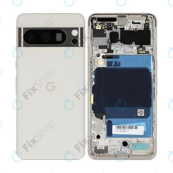 Заден калъф за Google Pixel 8 Pro GC3VE, G1MNW, G949-00694-01, Porcelain, Genuine Service Pack
