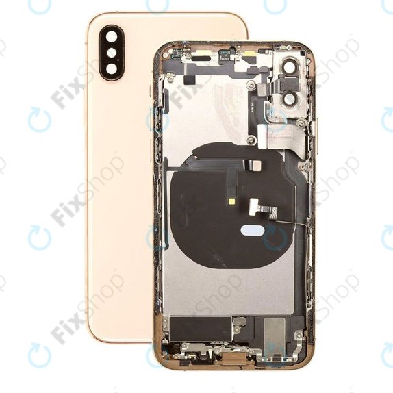 Заден калъф със малки части за iPhone XS, Злато, Gold