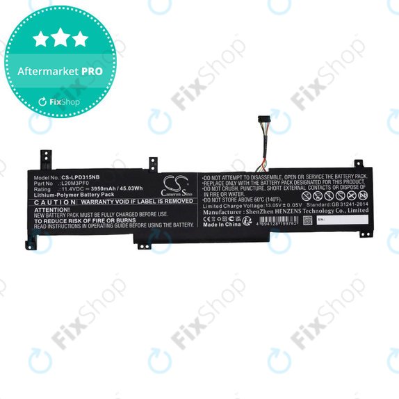 Батерия за Lenovo IdeaPad 3-series, 3950mAh, Li-Pol, 11.4V, L20M3PF0, HQ