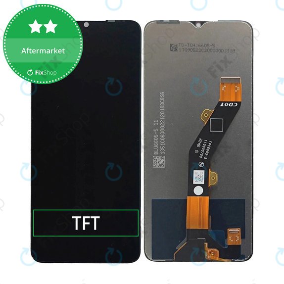 дисплей за Tecno Spark 10, 10 5G, Тъчскрийн без рамка, TFT
