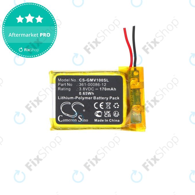 Батерия за Garmin Femix 6s Pro, Venu, 170mAh, Li-Pol, 3.8V, 361-00086-12, HQ