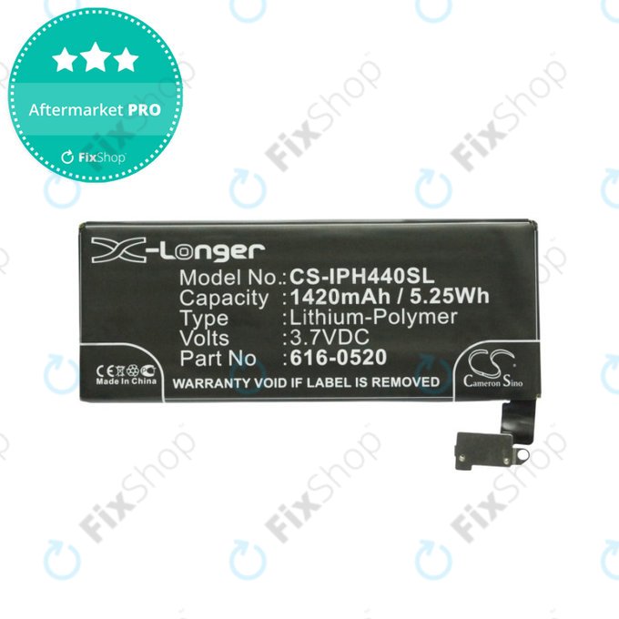 Батерия за iPhone 4, 616-0520, 1420mAh, HQ