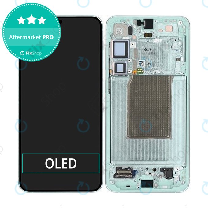 Дисплей OLED за Samsung S25 Plus, Mint, Тъчскрийн с рамка