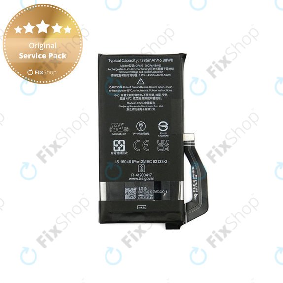 Батерия за Google Pixel 7a, 4385mAh, GP5JE, G949-00398-00, Genuine Service Pack