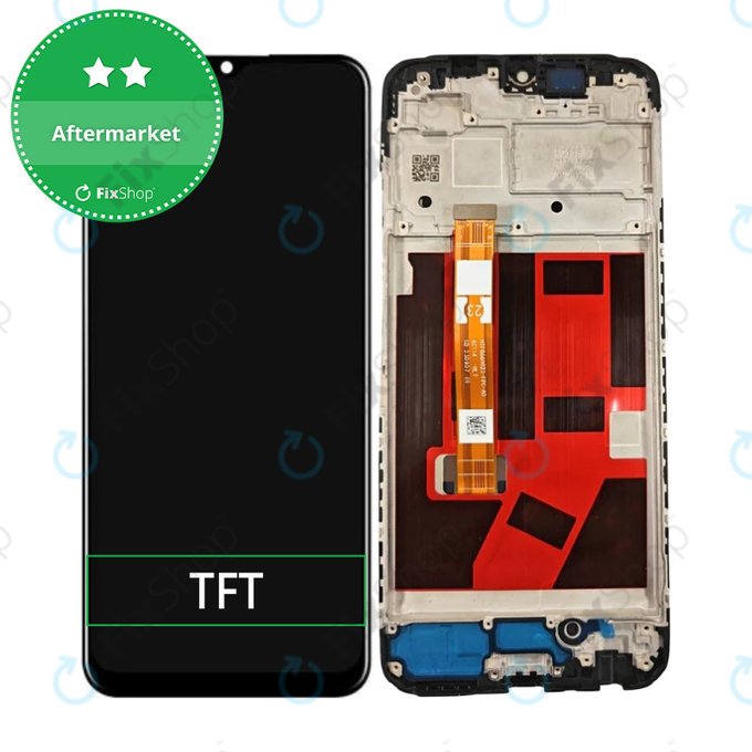 дисплей за Oppo A38 CPH2579, Тъчскрийн и рамка, Glowing Black, TFT
