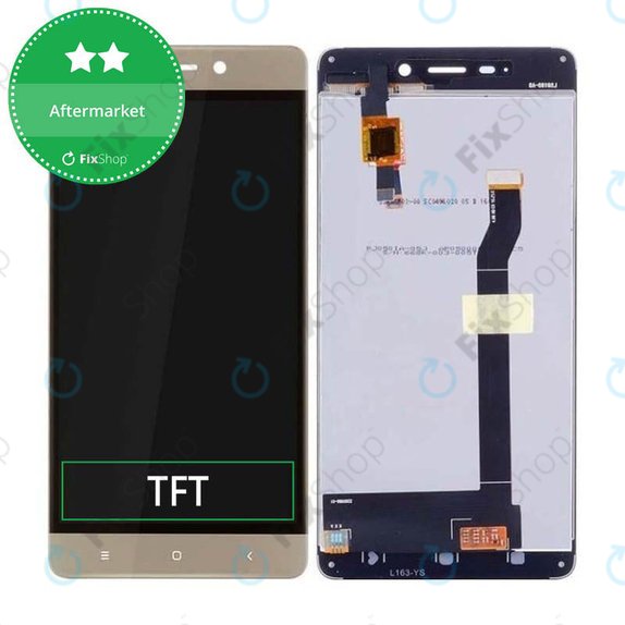 дисплей за Xiaomi Redmi 4, Тъчскрийн без рамка, златен, Gold, TFT