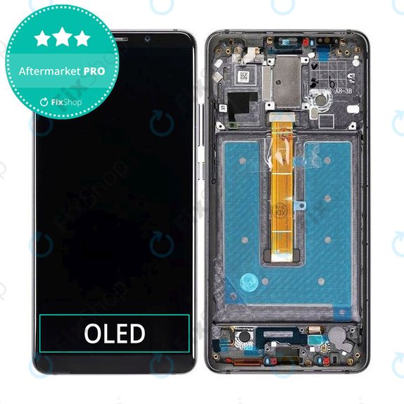 дисплей OLED за Huawei Mate 10 Pro, Тъчскрийн и рамка, Titanium Grey