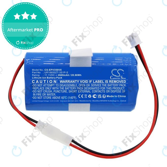 Батерия за Electropan Ilife V3S, 2600mAh, Li-Ion, 11.1V, UR18650ZT-3S1P-S, HQ