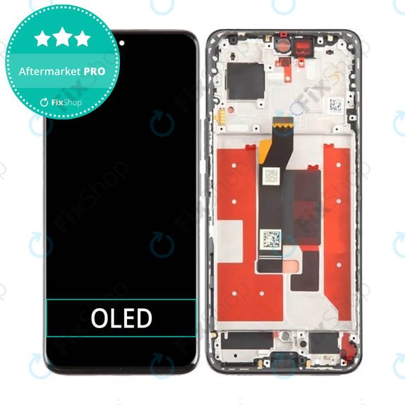 дисплей OLED за Honor 90 5G, Тъчскрийн и рамка, Midnight Black