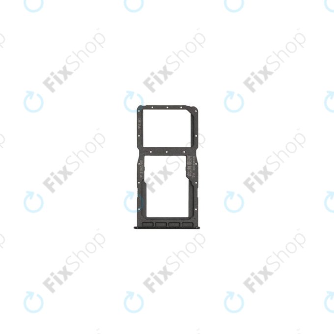 SIM/SD държач за Huawei P30 Lite, P30 Lite 2020, 51661LWL, 51661NAL, Midnight Black, Genuine Service Pack