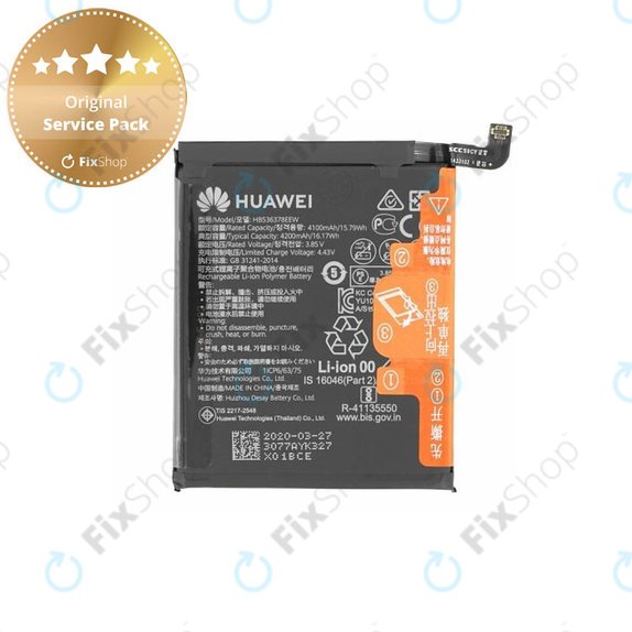 Батерия за Huawei P40 Pro, HB536378EEW, 4200mAh, 02353MET, Genuine Service Pack