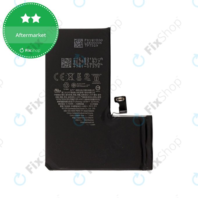 Батерия за iPhone 15 Pro, 3274mAh, A3011