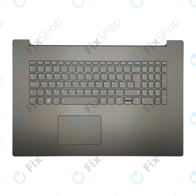 Капак C + клавиатура за Lenovo Ideapad 330-17ISK, DE, Platinum Grey, палмрест, Genuine Service Pack