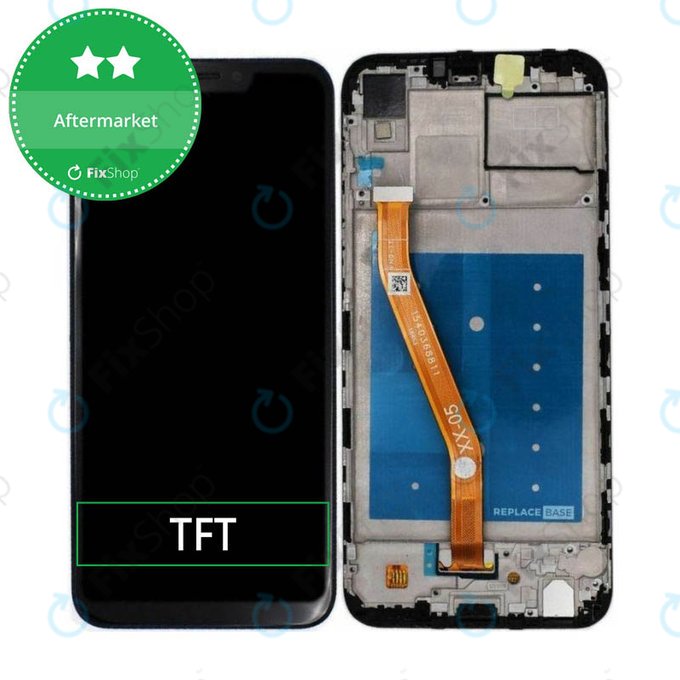 дисплей за Huawei Honor Play COR-L29, Тъчскрийн и рамка, черен, Black, TFT