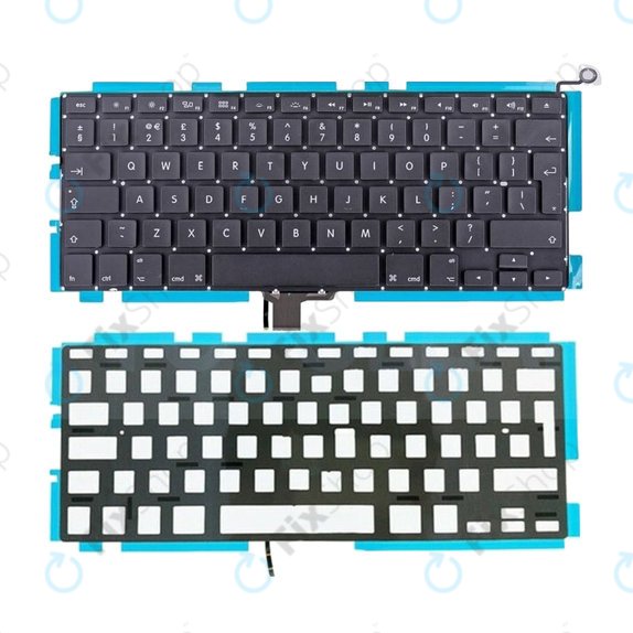 Клавиатура с подсветка за MacBook Pro 13" A1278 (средата на 2009 – средата на 2012), UK