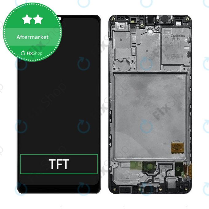 дисплей за Samsung A41 A415F, Тъчскрийн и рамка, Prism Crush Black, TFT