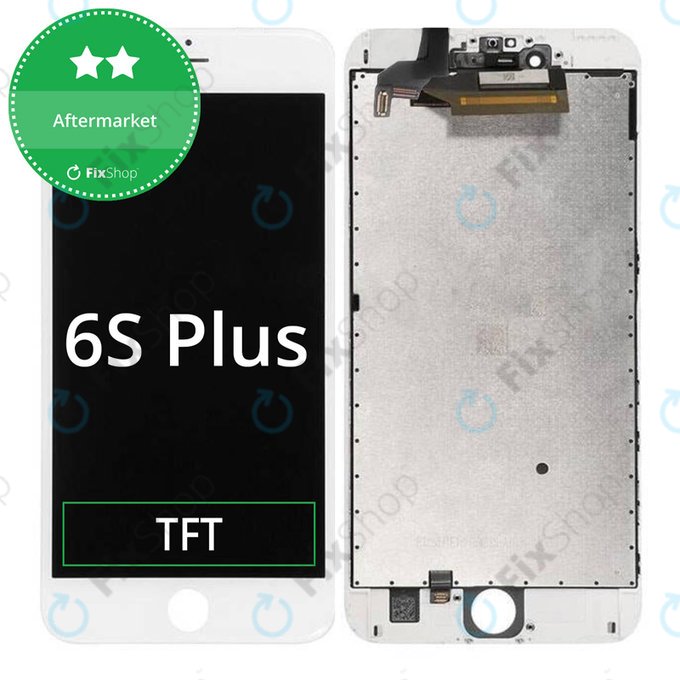 Дисплей за iPhone 6S Plus, White, Тъчскрийн с рамка