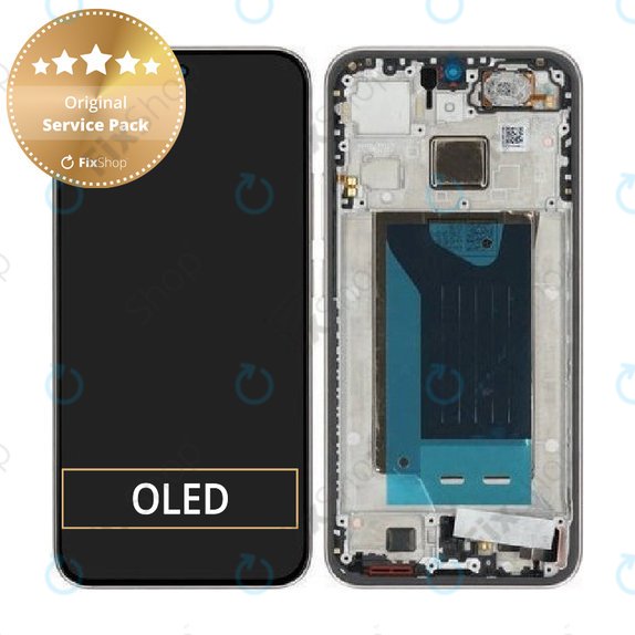 Дисплей за Xiaomi 15T, Rose Gold, Тъчскрийн с рамка, 5600030O12A00, Genuine Service Pack