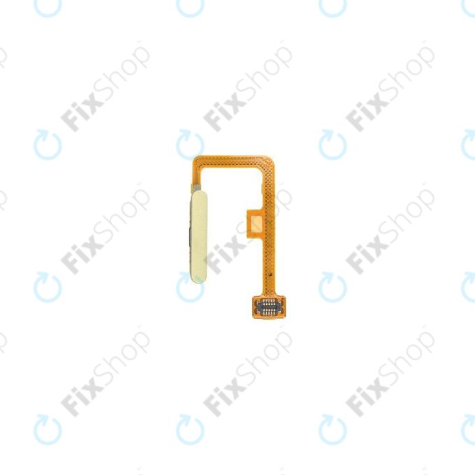 Сензор за пръстов отпечатък с гъвкав кабел за Xiaomi Mi 11 Lite 5G, 490100008E5F, Citrus Yellow, Genuine Service Pack