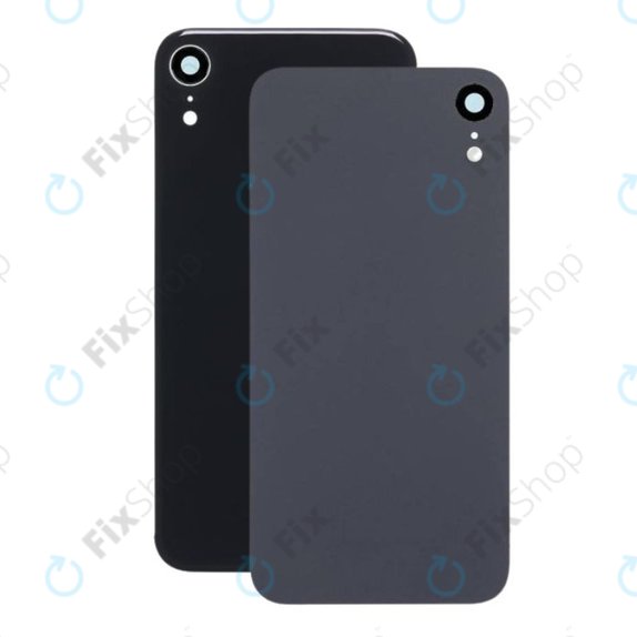 задния капак с обектив на камерата за iPhone XR, черен, Black