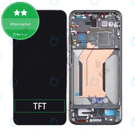 Дисплей за Xiaomi 14 23127PN0CC, Black, Тъчскрийн с рамка