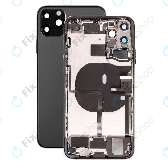 Заден калъф със малки части за iPhone 11 Pro Max, Space Gray