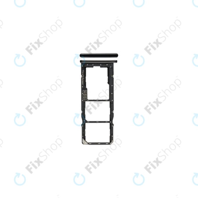 SIM и SD държач за Motorola One (P30 Play), черен, Black