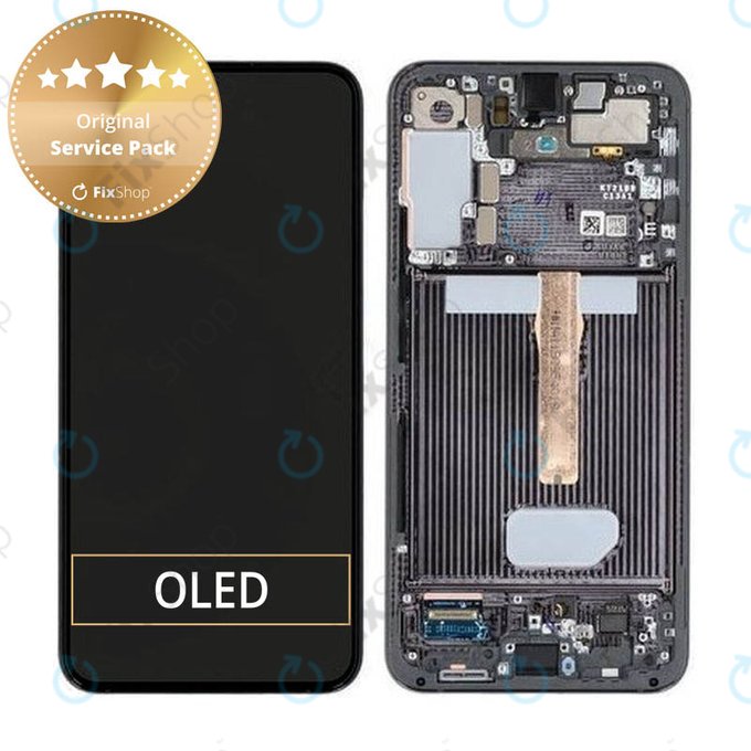 дисплей за Samsung S22 Plus S906B, Тъчскрийн и рамка, GH82-27500A, GH82-27501A, Phantom Black, Genuine Service Pack
