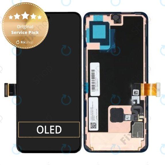 дисплей OLED за Google Pixel 8 GKWS6, G9BQD, Тъчскрийн без рамка, G949-00555-01 Genuine Service Pack