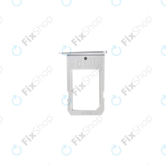 SIM държач за Samsung S6 Edge G925F, White Pearl