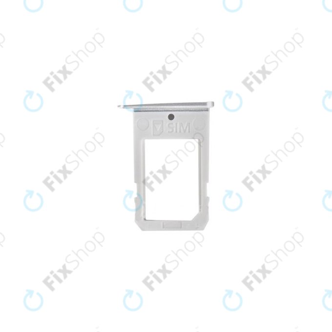 SIM държач за Samsung S6 Edge G925F, White Pearl