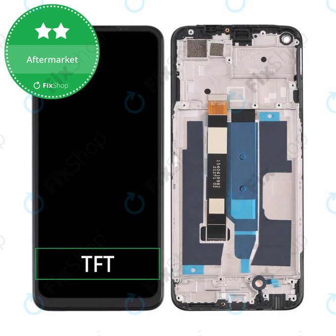 дисплей за Realme 8 5G RMX3241, Тъчскрийн и рамка, Supersonic Black, TFT