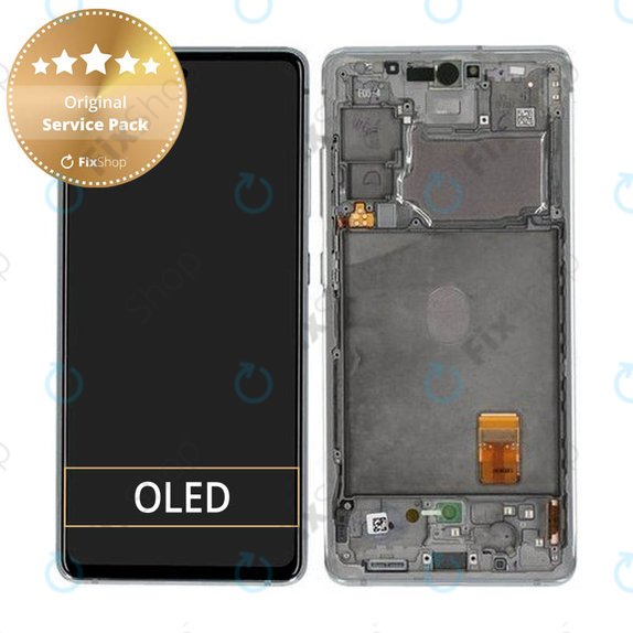 дисплей за Samsung S20 FE G780F, Тъчскрийн и рамка, GH82-24220B, GH82-24219B, GH82-31328B, GH82-31329B, Cloud White, Genuine Service Pack