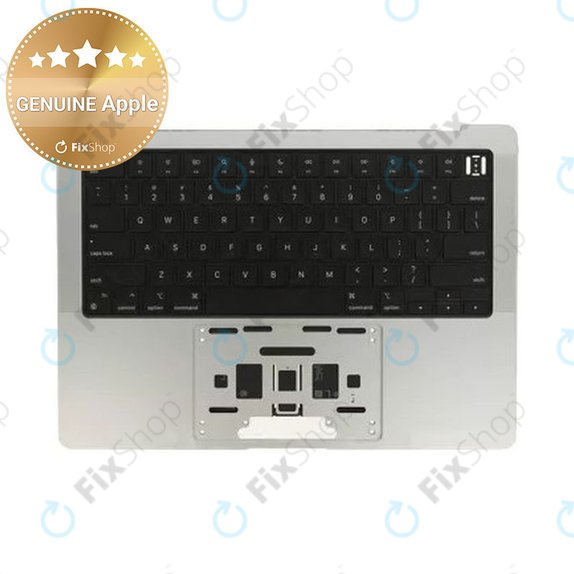 Горен корпус с клавиатура за MacBook Pro 14", A2442 (2021), A2779 (2023), с US клавиатура и батерия, Silver, 661-32211, Genuine Apple