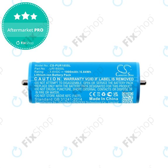 Батерия за Braun Silk-épil 5, Silk-épil 7, Silk-épil 9, 1900mAh, Li-Ion, 3.6V, UR18500L, HQ