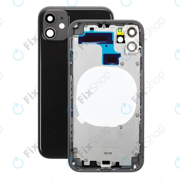 Заден калъф за iPhone 11, черен, Black