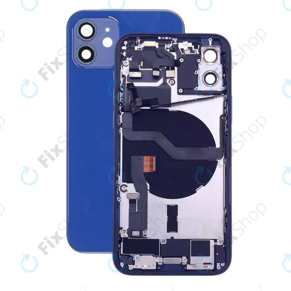 Заден калъф със малки части за iPhone 12, син, Blue