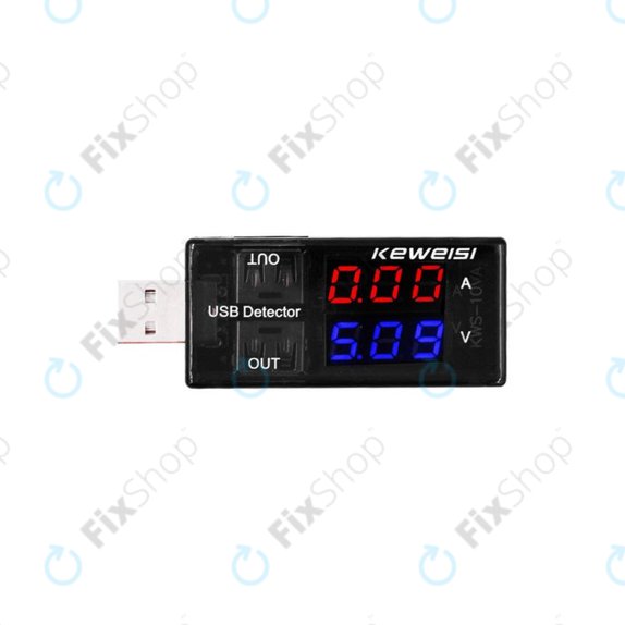 USB тестер за зареждане на смартфони (IN/OUT), Keweisi