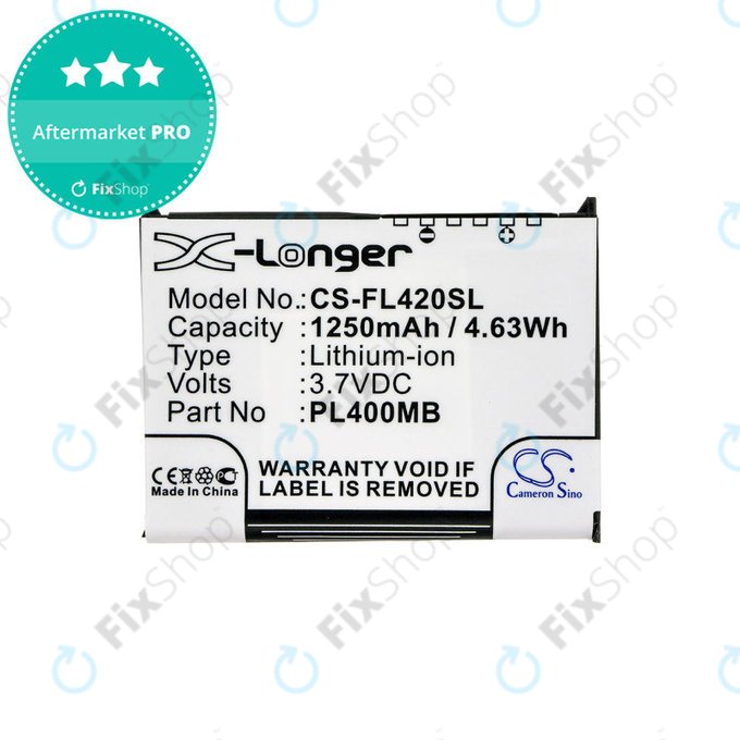 Батерия за Fujitsu Siemens Loox N560, N520, N500, 420, 410, 1250mAh, Li-Ion, 3.7V, PL400MB, HQ