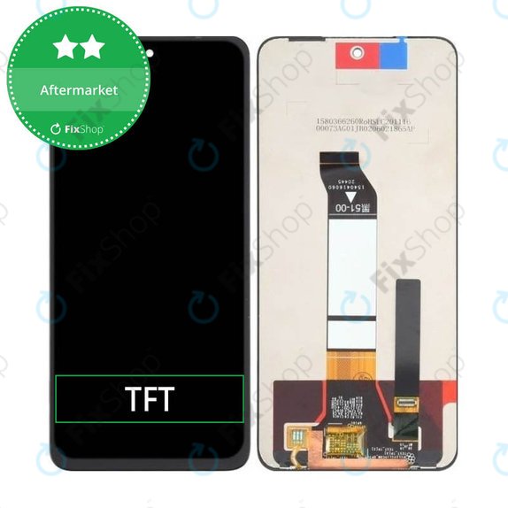 дисплей за Xiaomi Redmi Note 10 5G, Note 10T 5G, Тъчскрийн без рамка, TFT
