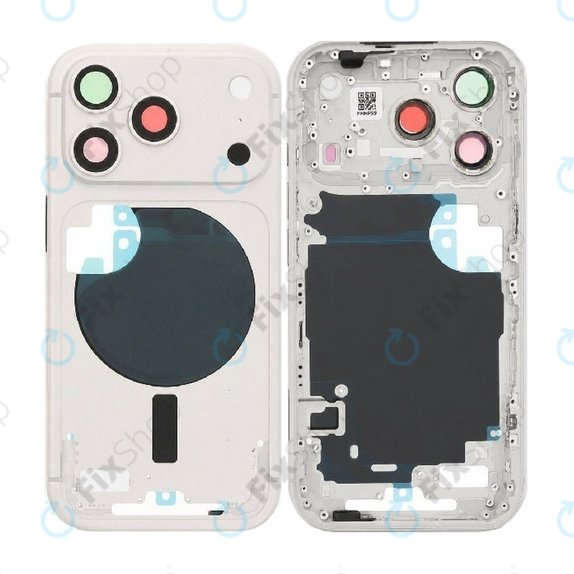 Заден корпус за iPhone 17 Pro Max, Silver