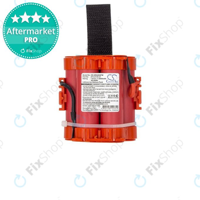 Батерия за Flymo 1200R-series, Gardena R40, R50, R70, R80-series, Husqvarna 105, 305, 308-series, McCulloch ROB R-series, 2500mAh, 574 47 68-01, HQ
