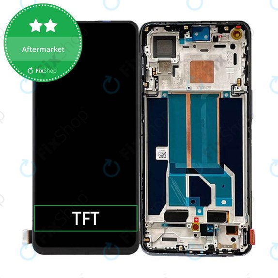 дисплей за OnePlus Nord 2 5G, Тъчскрийн и рамка, черен, Black, TFT