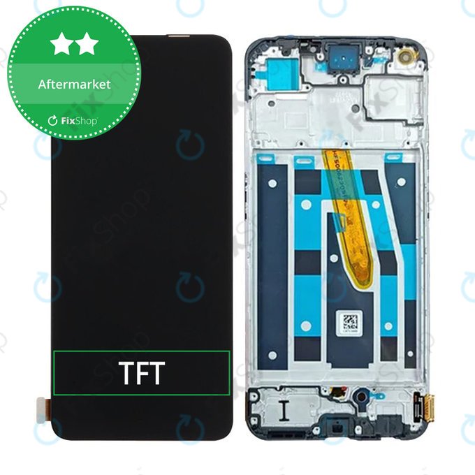 дисплей за Oppo Reno 8 T, Тъчскрийн и рамка, Black Starlight, TFT