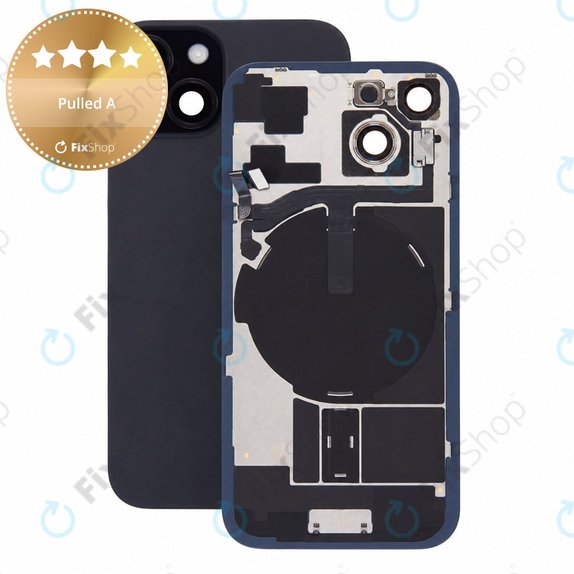 Стъкло на задния капак за iPhone 15, Black, Pulled A